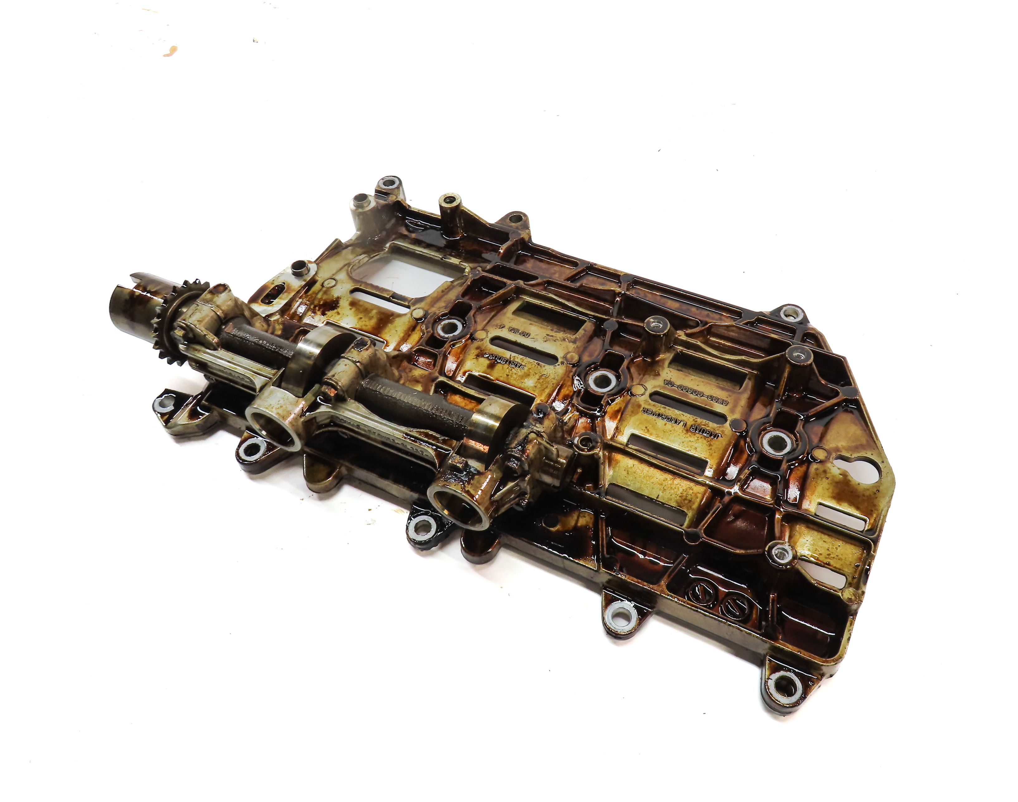 10-17 DISCOVERY LR4 ROVER SPORT L320 L494 L405 3.0L 5.0L OIL PAN BAFFLE TRAY — exact item pictured